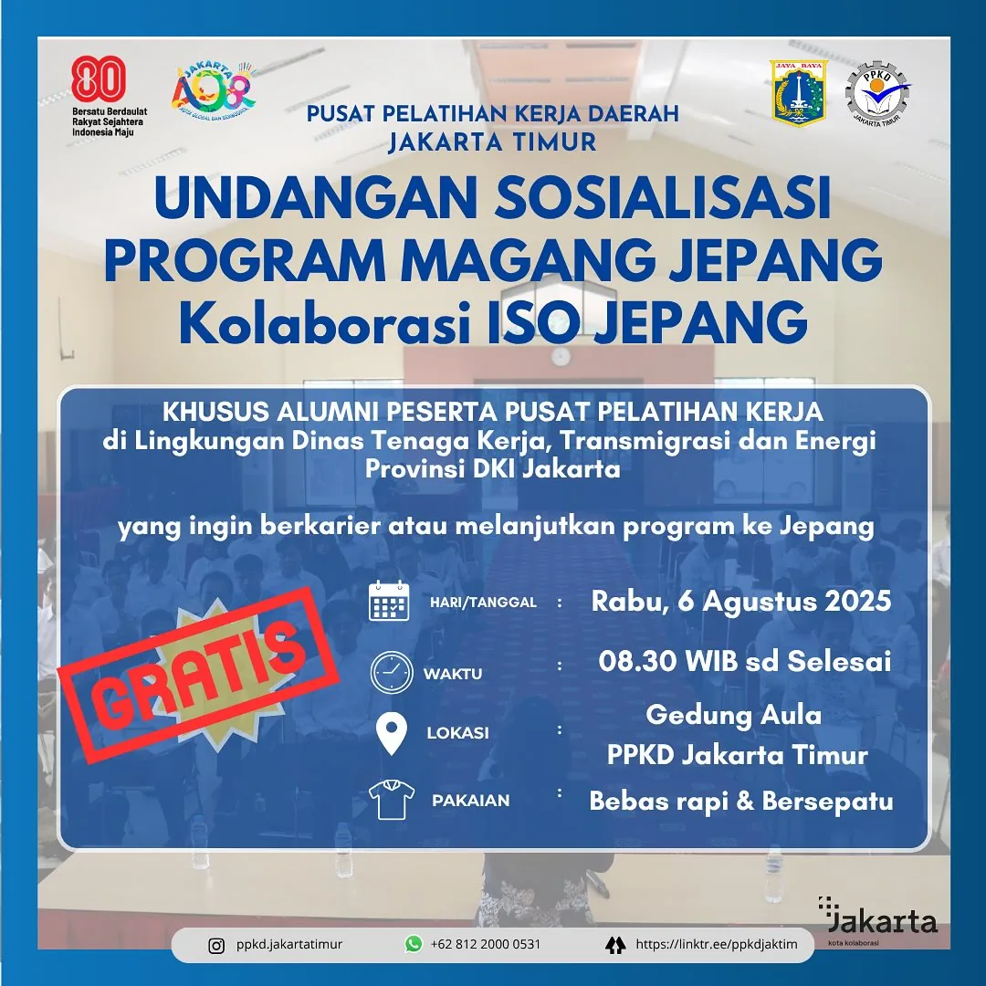 UNDANGAN SOSIALISASI PROGRAM MAGANG JEPANG – PPKD KABUPATEN SAMPANG